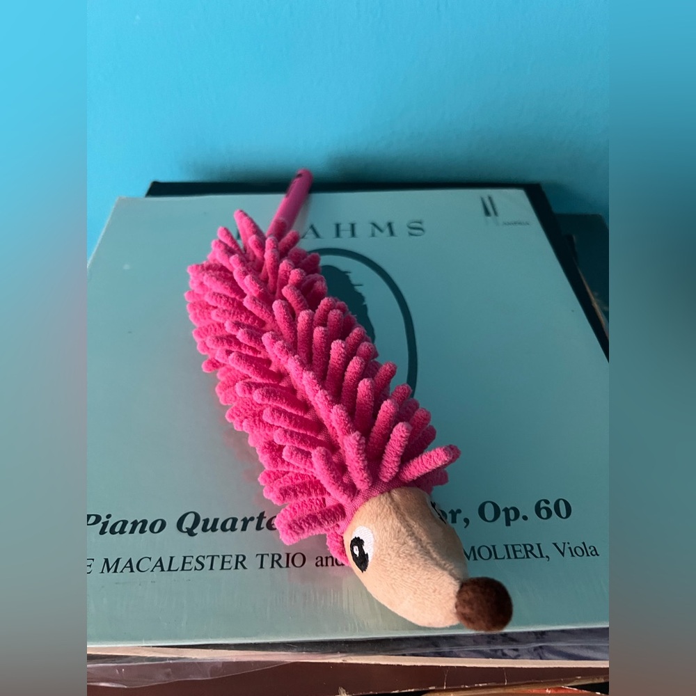 NEW Pink Ledgehog Microfiber Cleaning Duster